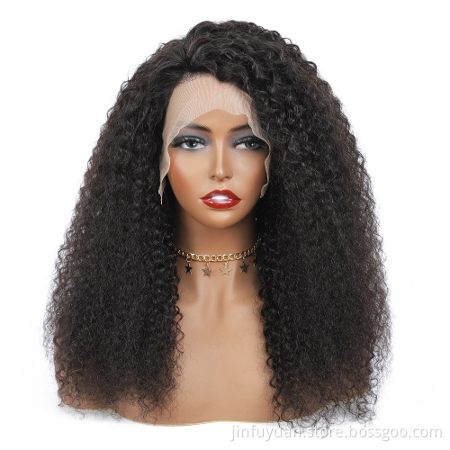 Super Fashionable 13x4 Human Hair Wig Lace Front,Brazilian Hair Raw Lace Wig,Afro Kinky Curly 150% Density Lace Front Wig